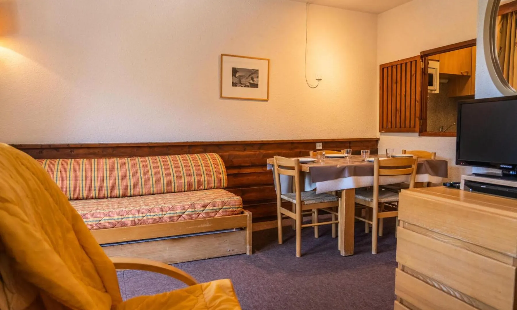 شقة Residence Le Belvedere - Studio Coin Nuit Au Coeur Des Orres 1650 Mae-6264 ليه أورس